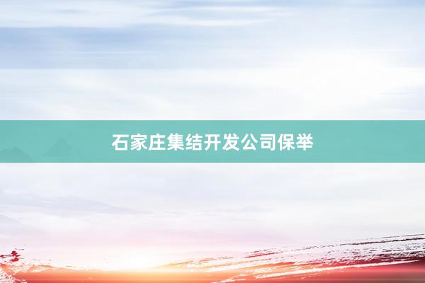 石家庄集结开发公司保举